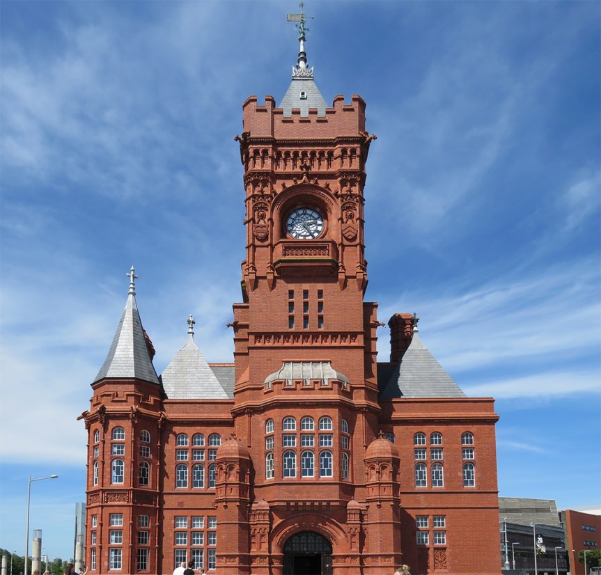The Pierhead Building in Cardiff.